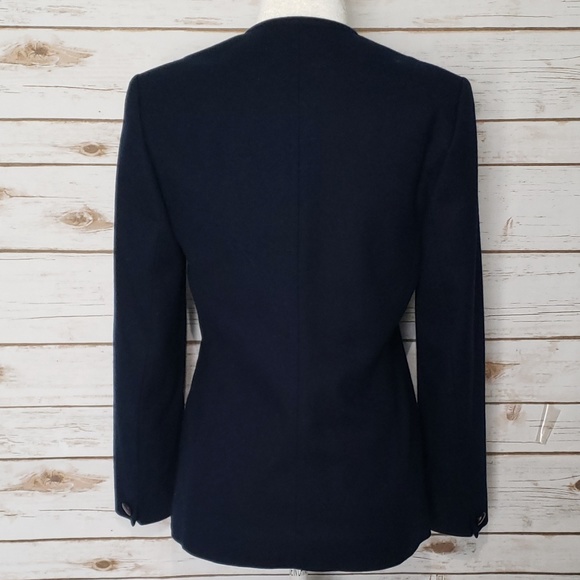 Pendleton Navy Wool Blazer Jacket - Petite - Picture 3 of 8